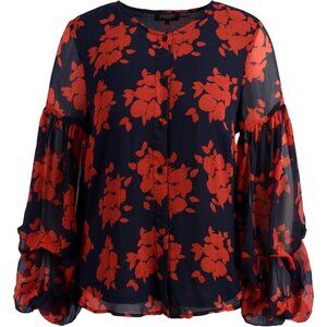 Soaked in Luxury size meduim blouse flamingo inspirated  blouse